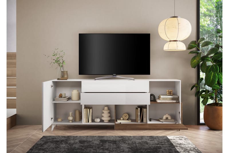 Monaco Tv-bänk 241x42 cm - Mässing - Möbler - TV- & Mediamöbler - TV bänk & mediabänk