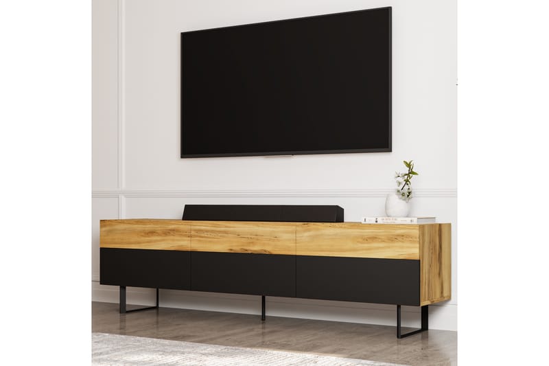 Sign Tv-bänk 180 cm - Svart/Ek - Möbler - TV- & Mediamöbler - TV bänk & mediabänk