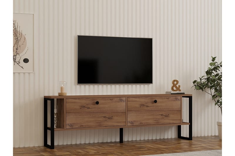 Tv-bänk Ahu 160 cm - Brun - Möbler - TV- & Mediamöbler - TV bänk & mediabänk