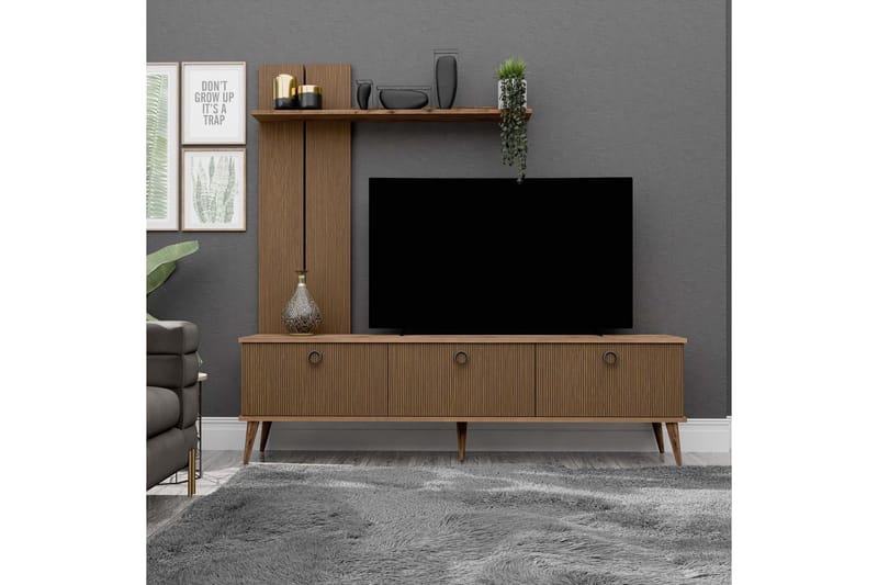 Tv-bänk Apslawn 180 cm - Valnöt - Möbler - TV- & Mediamöbler - TV bänk & mediabänk