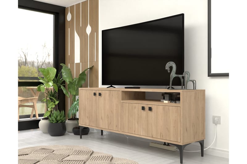 Tv-bänk Artemis 139 cm - Ek - Möbler - TV- & Mediamöbler - TV bänk & mediabänk