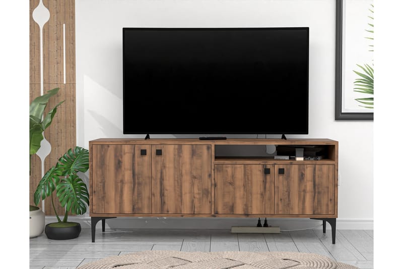 Tv-bänk Artemis 139 cm - Valnöt - Möbler - TV- & Mediamöbler - TV bänk & mediabänk