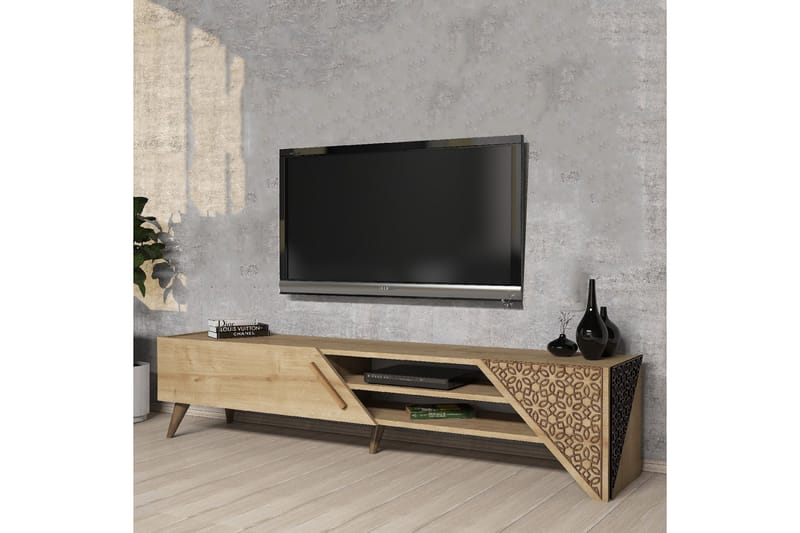 Tv-bänk Beril 180 cm - Ek - Möbler - TV- & Mediamöbler - TV bänk & mediabänk