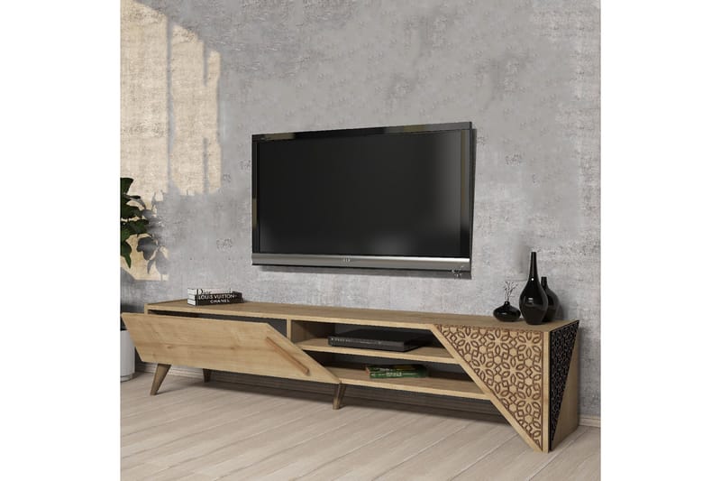 Tv-bänk Beril 180 cm - Ek - Möbler - TV- & Mediamöbler - TV bänk & mediabänk