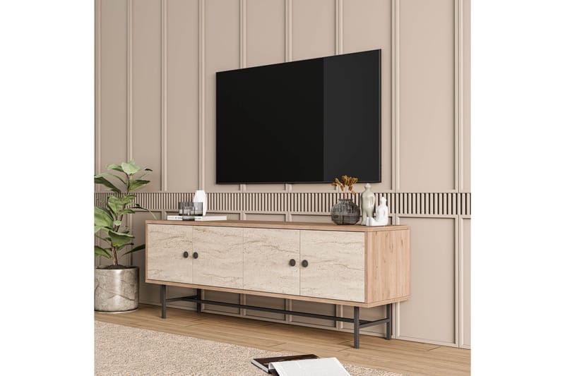 Tv-bänk Dimants 150 cm - Ek - Möbler - TV- & Mediamöbler - TV bänk & mediabänk