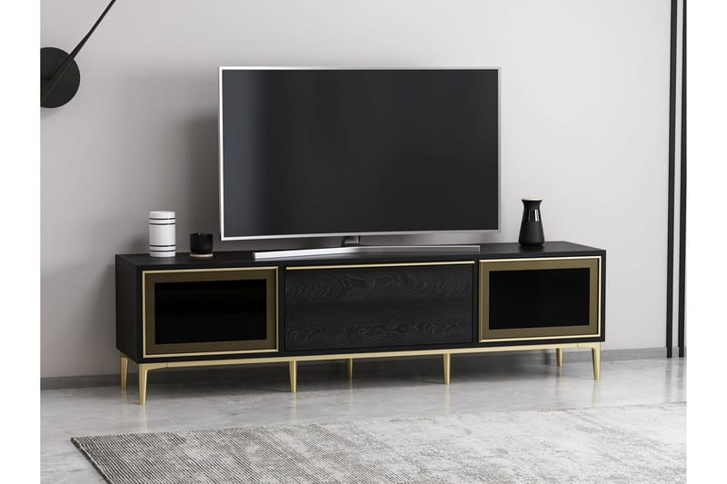 Tv-bänk Elevate 180 cm - Svart - Möbler - TV- & Mediamöbler - TV bänk & mediabänk