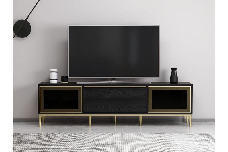 Tv-bänk Elevate 180 cm - Svart - Möbler - TV- & Mediamöbler - TV bänk & mediabänk