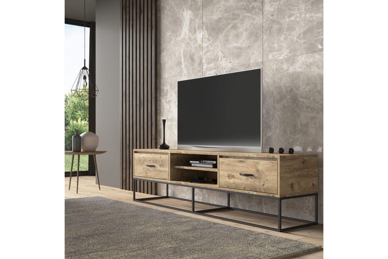 Tv-bänk Elspet 140 cm - Brun - Möbler - TV- & Mediamöbler - TV bänk & mediabänk