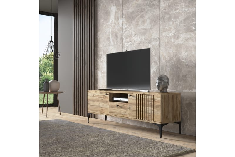 Tv-bänk Elspet 150 cm - Brun - Möbler - TV- & Mediamöbler - TV bänk & mediabänk