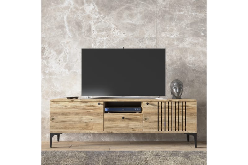 Tv-bänk Elspet 150 cm - Brun - Möbler - TV- & Mediamöbler - TV bänk & mediabänk