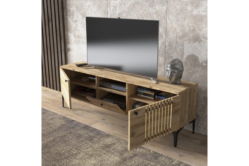 Tv-bänk Elspet 150 cm - Brun - Möbler - TV- & Mediamöbler - TV bänk & mediabänk