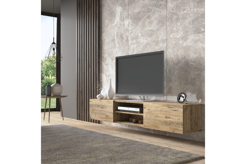 Tv-bänk Elspet 150 cm - Brun - Möbler - TV- & Mediamöbler - TV bänk & mediabänk