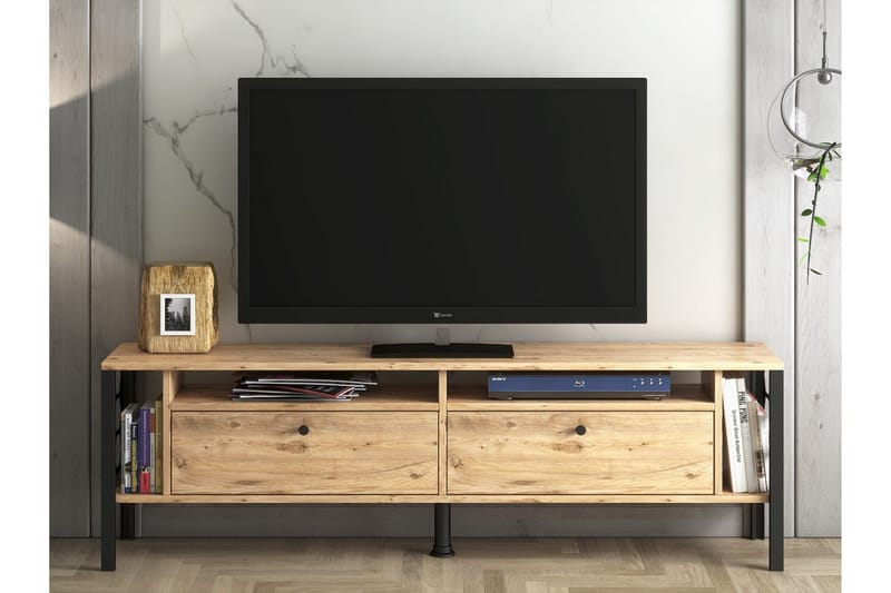 Tv-bänk Elspet 160 cm - Brun - Möbler - TV- & Mediamöbler - TV bänk & mediabänk