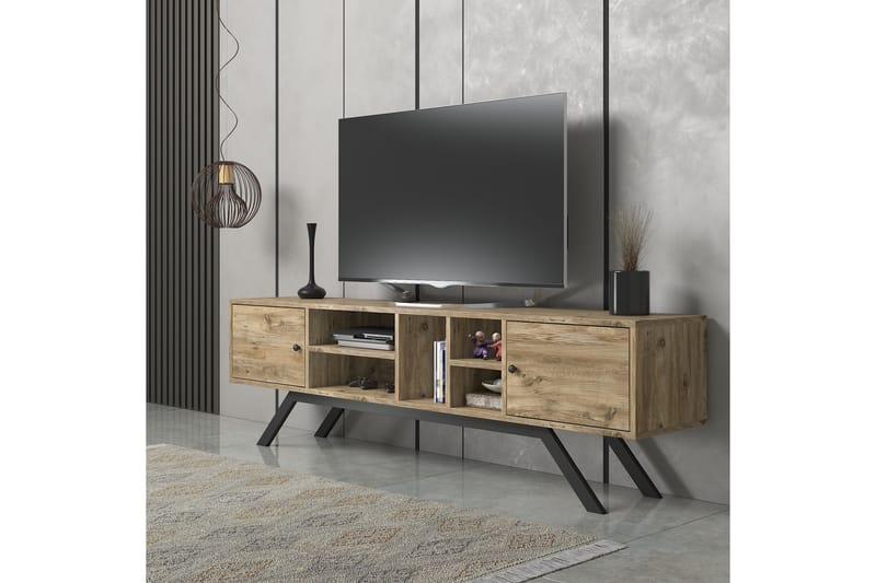 Tv-bänk Elspet 180 cm - Brun - Möbler - TV- & Mediamöbler - TV bänk & mediabänk