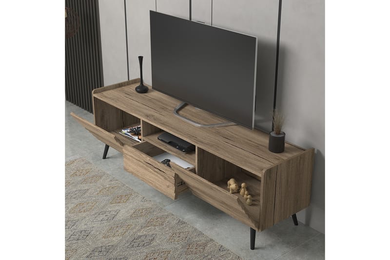 Tv-bänk Elspet 180 cm - Valnöt - Möbler - TV- & Mediamöbler - TV bänk & mediabänk