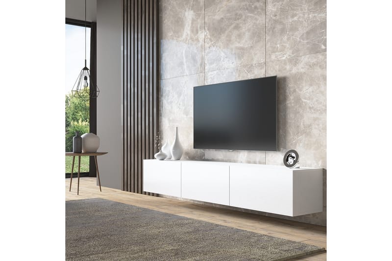 Tv-bänk Elspet 180 cm - Vit - Möbler - TV- & Mediamöbler - TV bänk & mediabänk