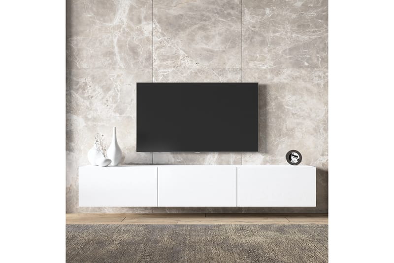 Tv-bänk Elspet 180 cm - Vit - Möbler - TV- & Mediamöbler - TV bänk & mediabänk