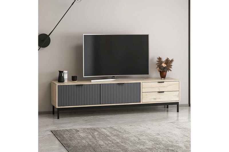 Tv-bänk Esta 180 cm - Antracit - Möbler - TV- & Mediamöbler - TV bänk & mediabänk