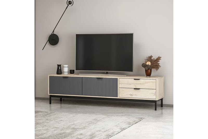 Tv-bänk Esta 180 cm - Antracit - Möbler - TV- & Mediamöbler - TV bänk & mediabänk