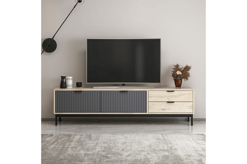 Tv-bänk Esta 180 cm - Antracit - Möbler - TV- & Mediamöbler - TV bänk & mediabänk