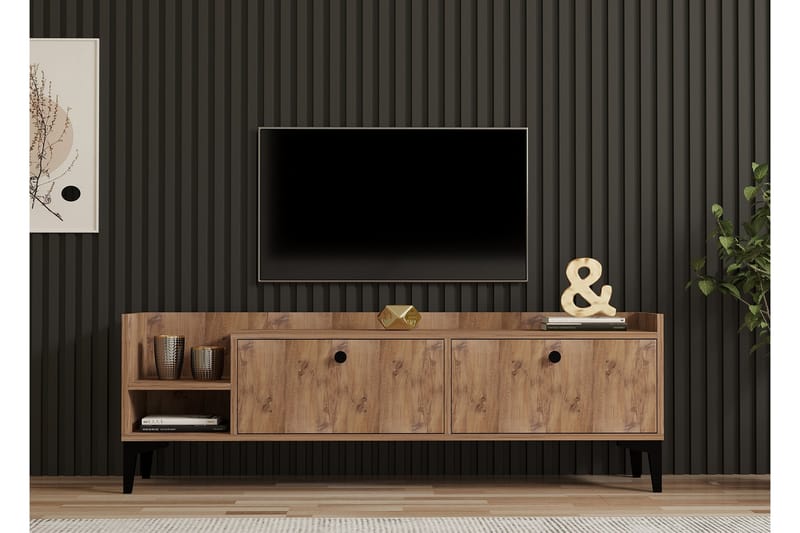 Tv-bänk Han 150 cm - Brun - Möbler - TV- & Mediamöbler - TV bänk & mediabänk