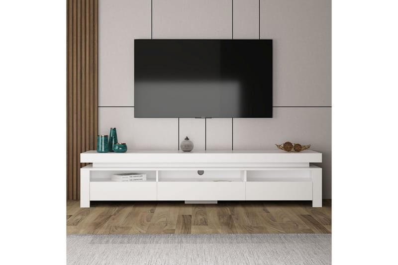 Tv-bänk Hartman 180 cm - Vit - Möbler - TV- & Mediamöbler - TV bänk & mediabänk