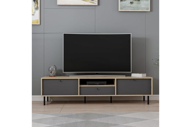 Tv-bänk Havel 180 cm - Antracit - Möbler - TV- & Mediamöbler - TV bänk & mediabänk