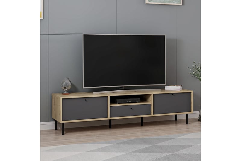 Tv-bänk Havel 180 cm - Antracit - Möbler - TV- & Mediamöbler - TV bänk & mediabänk