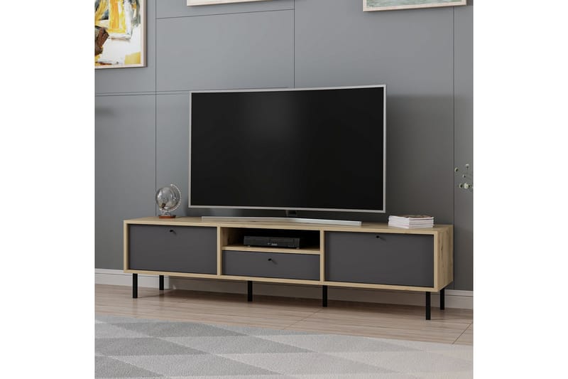 Tv-bänk Havel 180 cm - Antracit - Möbler - TV- & Mediamöbler - TV bänk & mediabänk