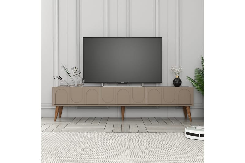 Tv-bänk Hazim 180 cm - Valnöt - Möbler - TV- & Mediamöbler - TV bänk & mediabänk