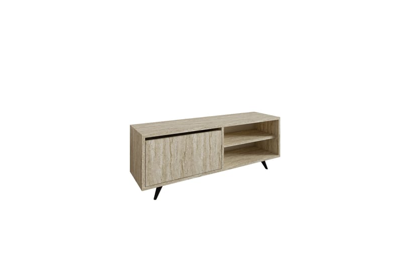 Tv-bänk Hazle 120 cm - Beige - Möbler - TV- & Mediamöbler - TV bänk & mediabänk