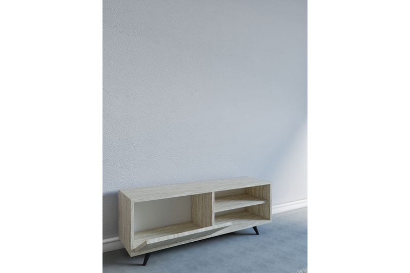 Tv-bänk Hazle 120 cm - Beige - Möbler - TV- & Mediamöbler - TV bänk & mediabänk