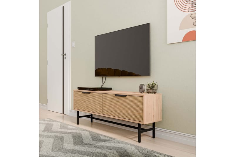 Tv-bänk Hillel 138 cm - Ek - Möbler - TV- & Mediamöbler - TV bänk & mediabänk