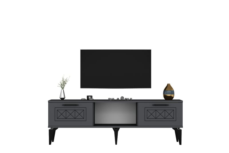 Tv-bänk Housley 150 cm - Antracit - Möbler - TV- & Mediamöbler - TV bänk & mediabänk