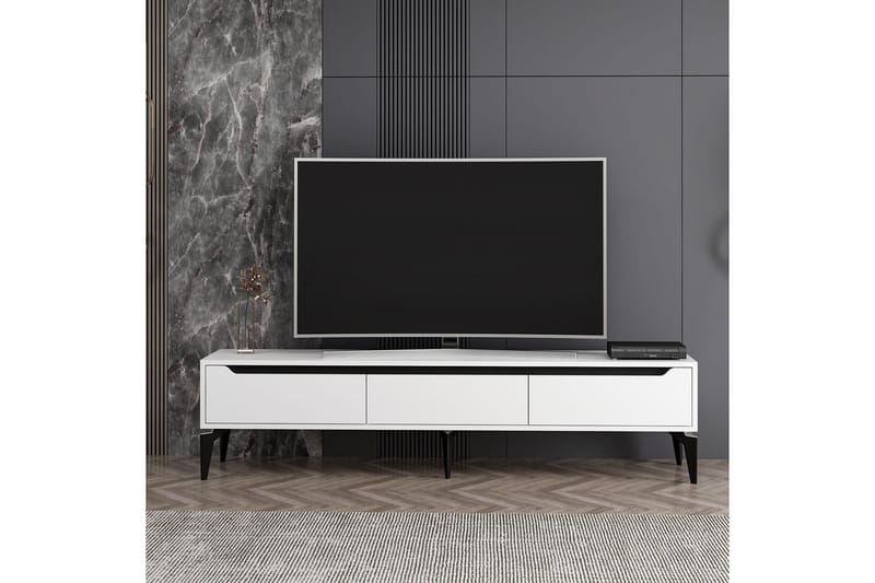 Tv-bänk Hunley 180 cm - Svart - Möbler - TV- & Mediamöbler - TV bänk & mediabänk