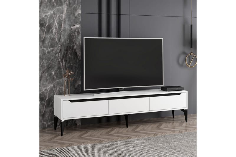 Tv-bänk Hunley 180 cm - Svart - Möbler - TV- & Mediamöbler - TV bänk & mediabänk