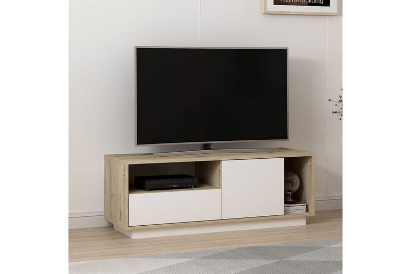 Tv-bänk Hvalsey 120 cm - Vit - Möbler - TV- & Mediamöbler - TV bänk & mediabänk