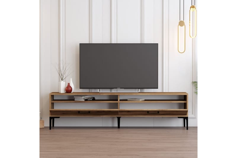 Tv-bänk Laggartorp 180 cm - Valnöt - Möbler - TV- & Mediamöbler - TV bänk & mediabänk