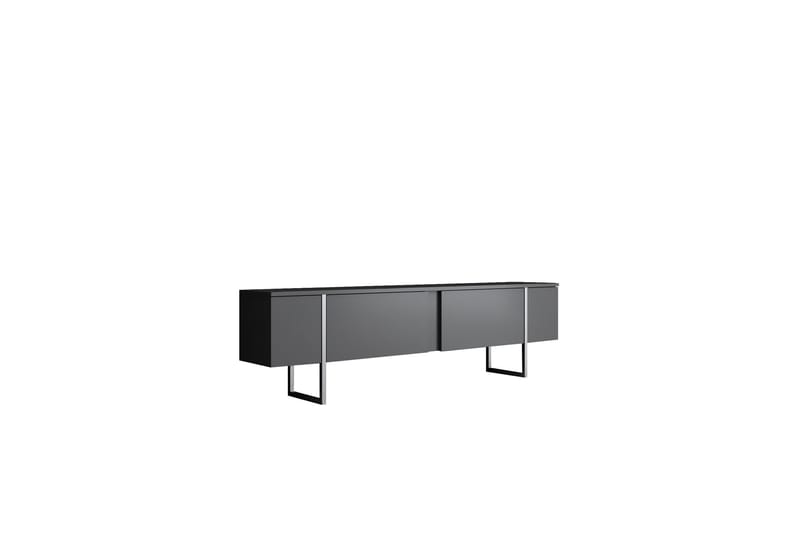 Tv-bänk Luxe 180 cm - Antracit/Silver - Möbler - TV- & Mediamöbler - TV bänk & mediabänk