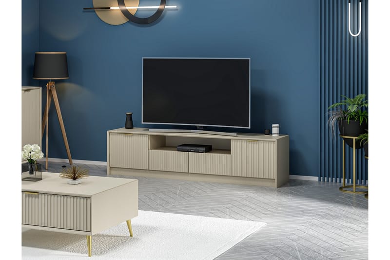 Tv-bänk Luxe 180 cm - Sandsten - Möbler - TV- & Mediamöbler - TV bänk & mediabänk