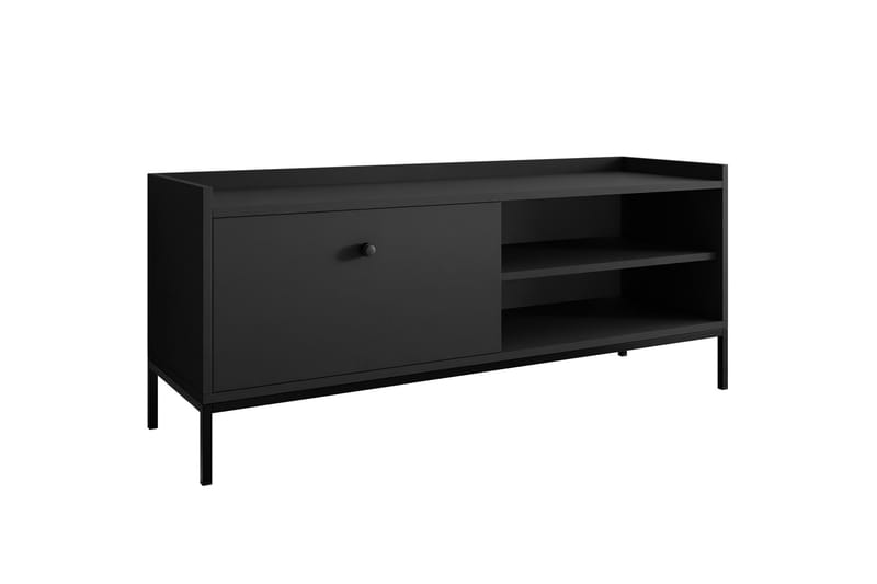 Tv-bänk Mariestad 140 cm - Svart - Möbler - TV- & Mediamöbler - TV bänk & mediabänk