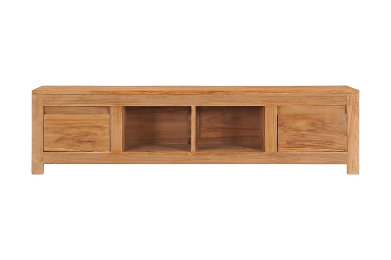 TV-bänk 135x30x35 cm massiv teak - Brun - Möbler - TV- & Mediamöbler - TV bänk & mediabänk