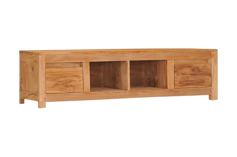 TV-bänk 135x30x35 cm massiv teak - Brun - Möbler - TV- & Mediamöbler - TV bänk & mediabänk