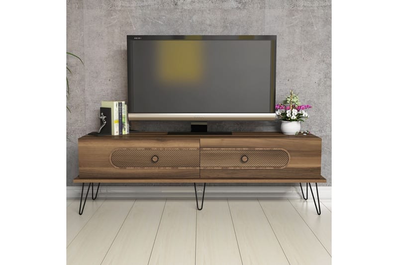 TV-Bänk Amtorp 145 cm - Brun - Möbler - TV- & Mediamöbler - TV bänk & mediabänk