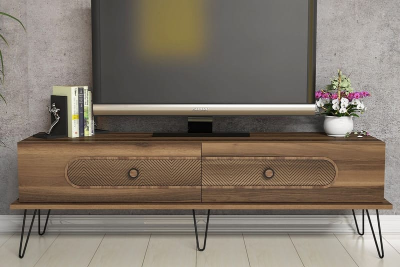 TV-Bänk Amtorp 145 cm - Brun - Möbler - TV- & Mediamöbler - TV bänk & mediabänk