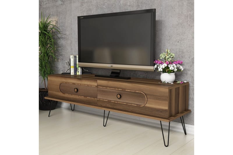 TV-Bänk Amtorp 145 cm - Brun - Möbler - TV- & Mediamöbler - TV bänk & mediabänk