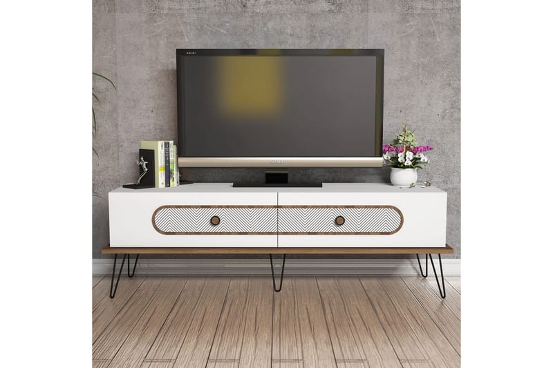 TV-Bänk Amtorp 145 cm - Vit - Möbler - TV- & Mediamöbler - TV bänk & mediabänk