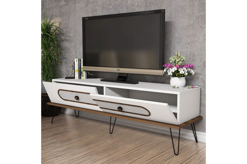 TV-Bänk Amtorp 145 cm - Vit - Möbler - TV- & Mediamöbler - TV bänk & mediabänk