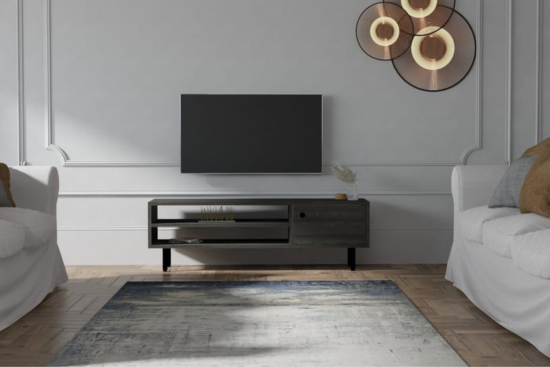 Tv-bänk Ashemark 120 cm - Antracit - Möbler - TV- & Mediamöbler - TV bänk & mediabänk