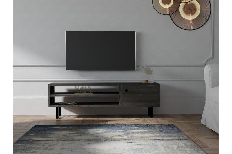 Tv-bänk Ashemark 120 cm - Antracit - Möbler - TV- & Mediamöbler - TV bänk & mediabänk